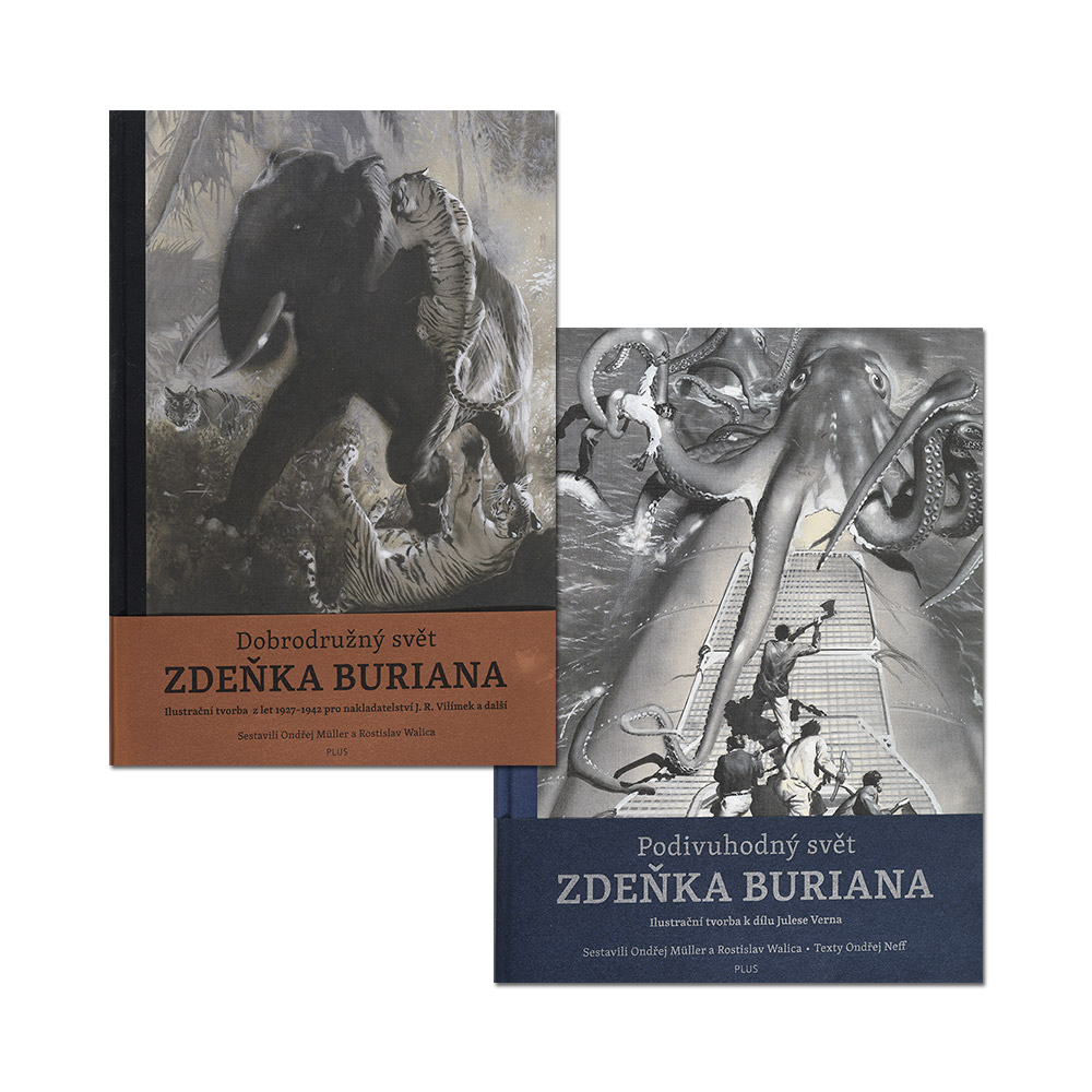 Robinson Crusoe BIG BOOK Z.BURIAN NEW The Wonderful World of Zdeněk Burian 